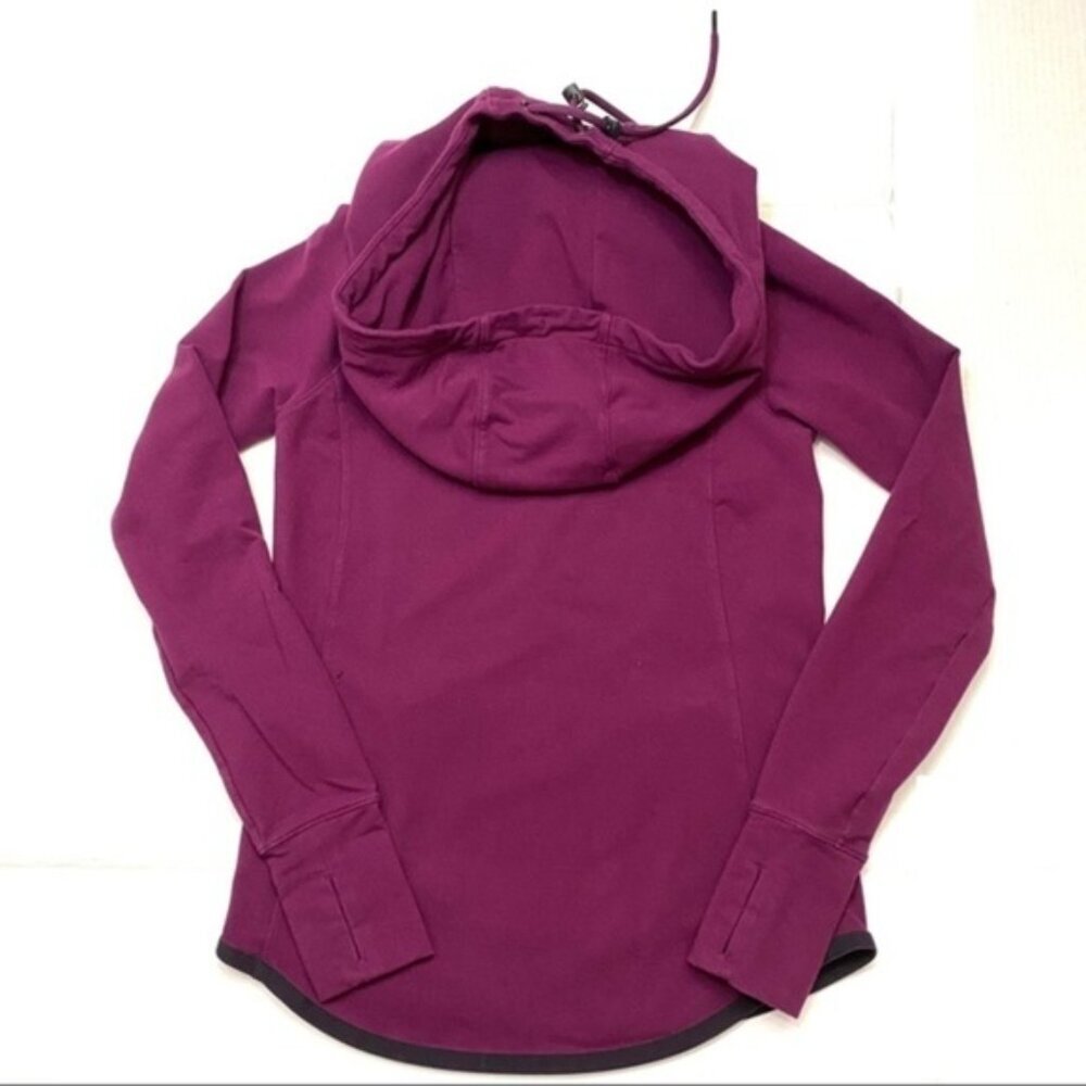 Athleta‎ Sentry Drawstring Hoodie in Maroon Women Size XXS - Picture 4 of 11